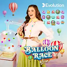 Balloon Race live casino game