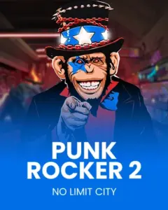 Punk Rocker 2 rock music themed online slot game artwork